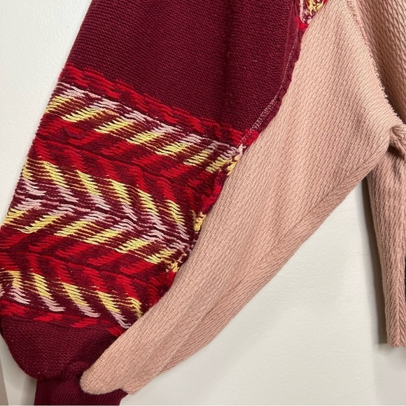 Free People We The Free Rainbow Dreams Pullover Knit Top Size Small - Picture 7 of 13